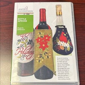 Bottle Aprons - Festive Red and Green